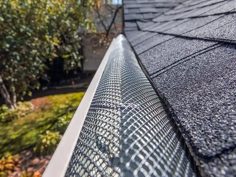 Gutter guards on home