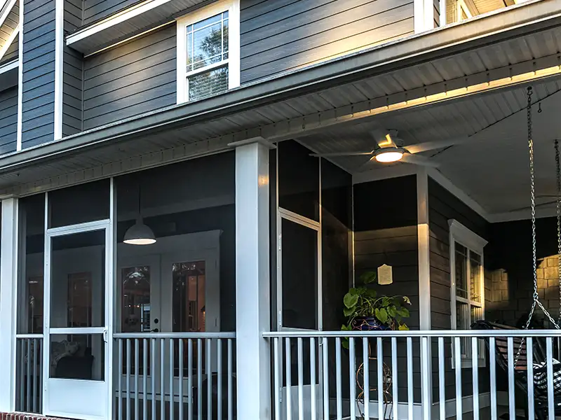 Sheltered home deck space